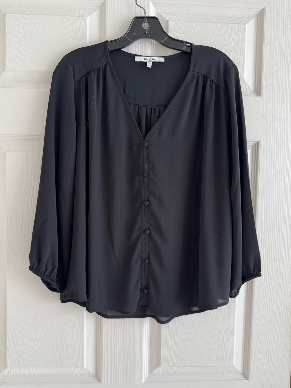Lightweight & Sheer Black Blouse